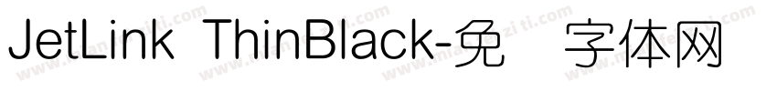 JetLink ThinBlack字体转换